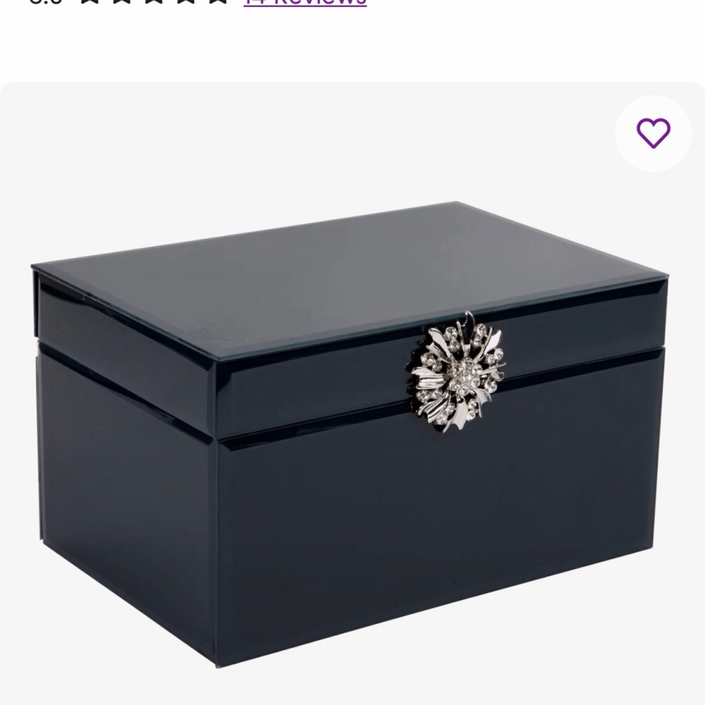 Willa Arlo Interiors Avelar Decorative Box with Decorative Silver Flower Clasp